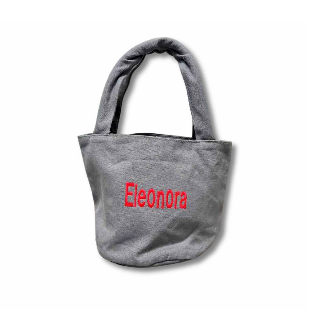  Borsa Secchiello grigio Personalizzata