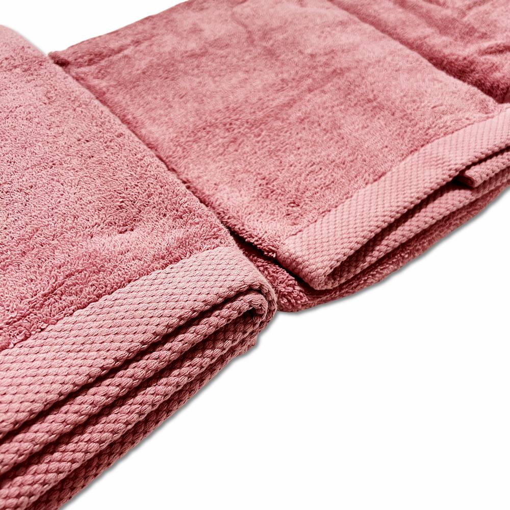 Set 3 asciugamani 500 gr Melodie rosa personalizzato