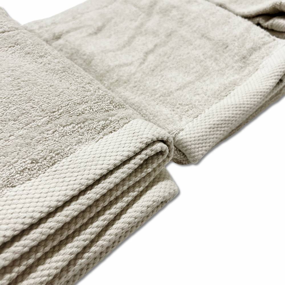 Set 3 asciugamani 500 gr Melodie panna personalizzato