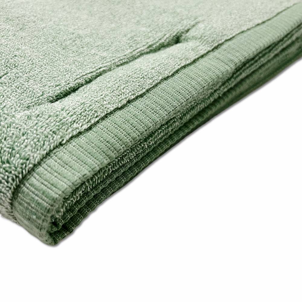 Telo bagno 530 gr Aurora melange verde personalizzato