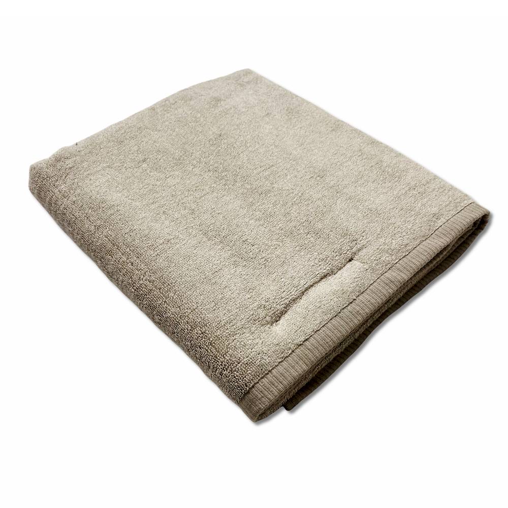 Telo bagno 530 gr Aurora melange tortora personalizzato