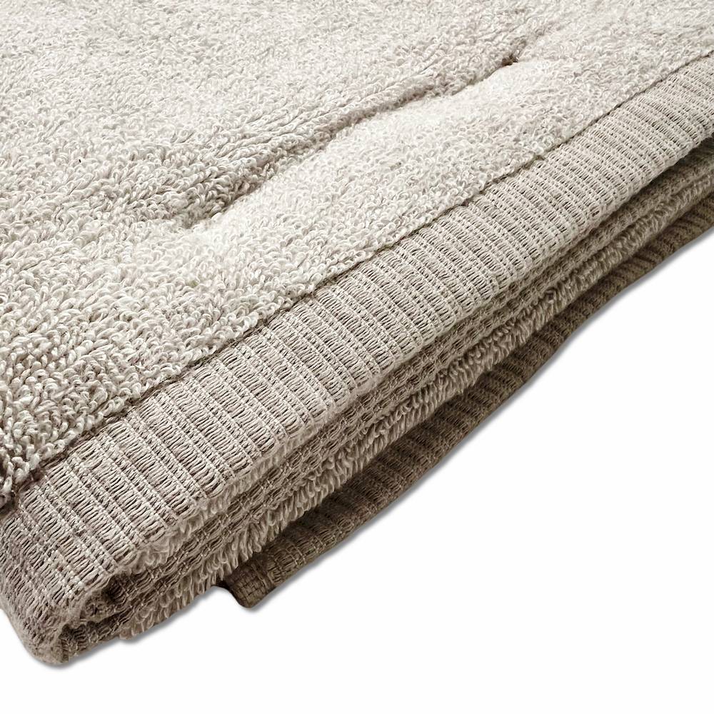 Telo bagno 530 gr Aurora melange tortora personalizzato