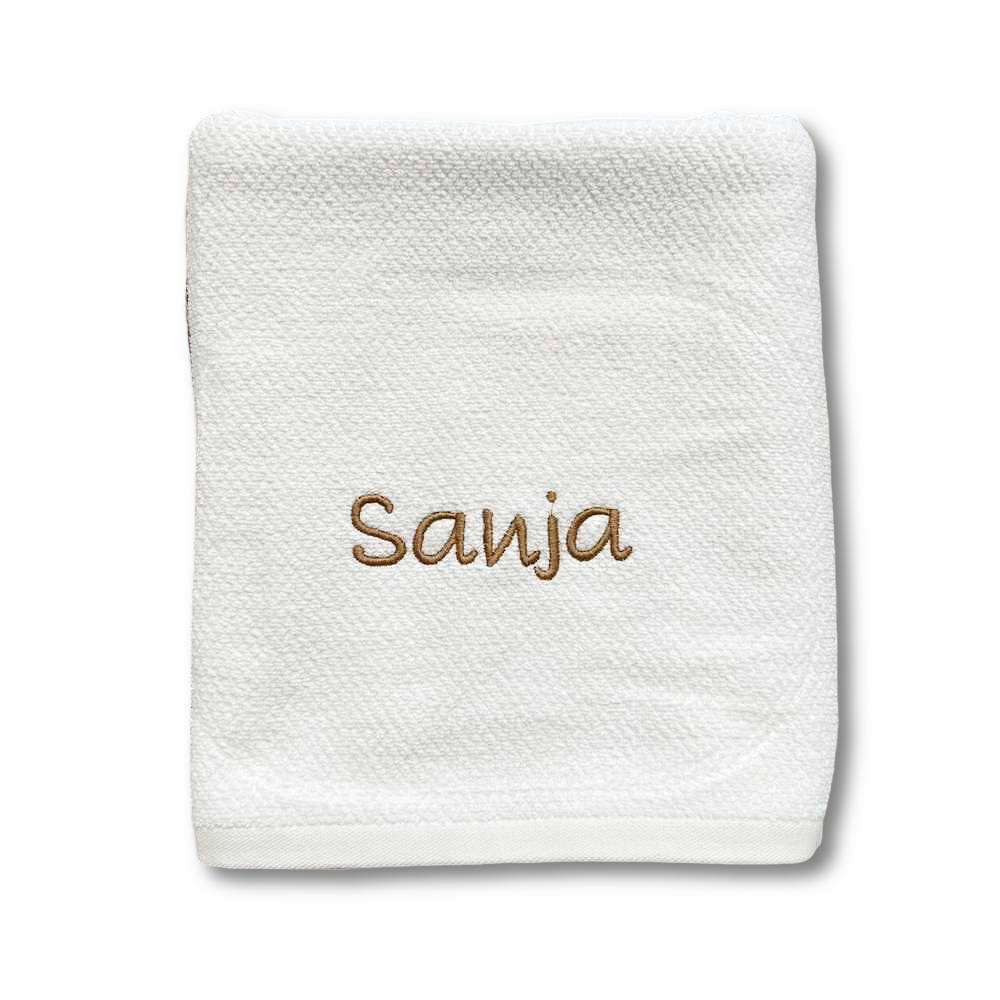 Telo bagno 530 gr Aurora melange grigio personalizzato