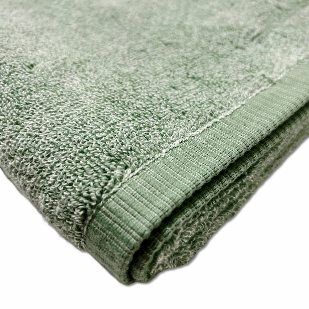 Asciugamano 530 gr Aurora melange verde personalizzato