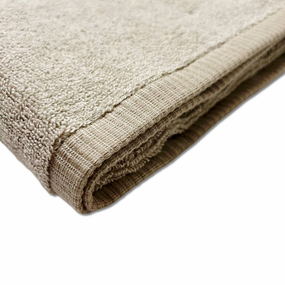 Asciugamano 530 gr Aurora melange tortora personalizzato