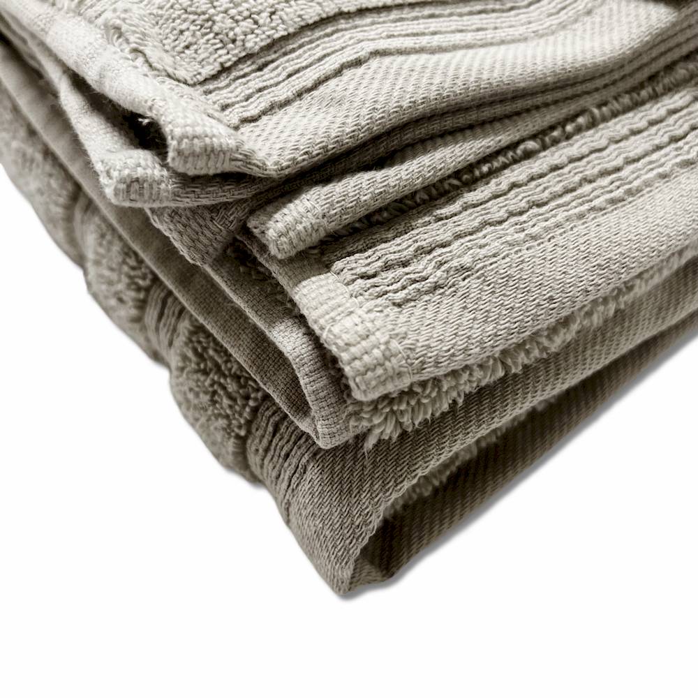 Coppia asciugamani Zero da 650 gr Tinta unita grigio