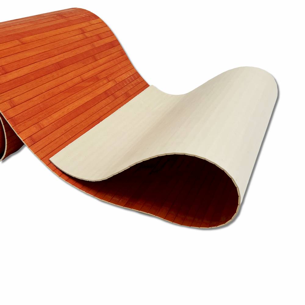 Passatoia a metro in bamboo Arancio