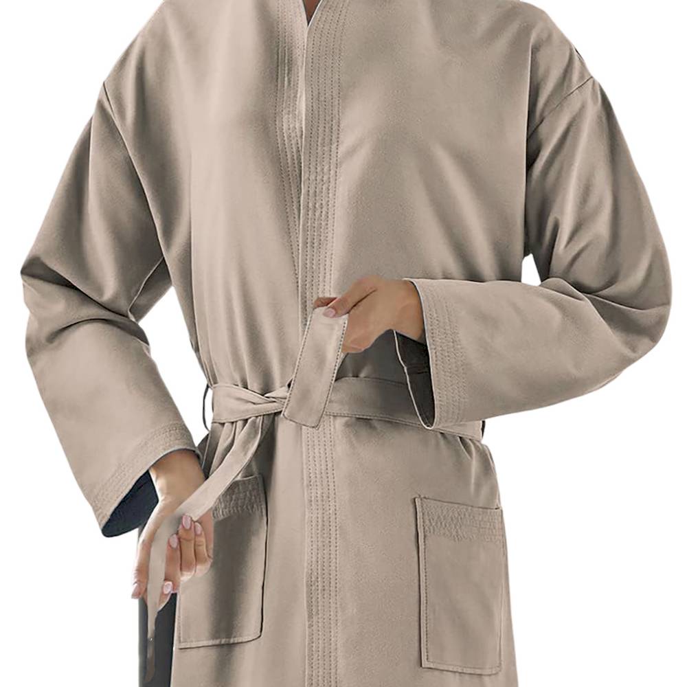 Accappatoio in Microfibra Tortora