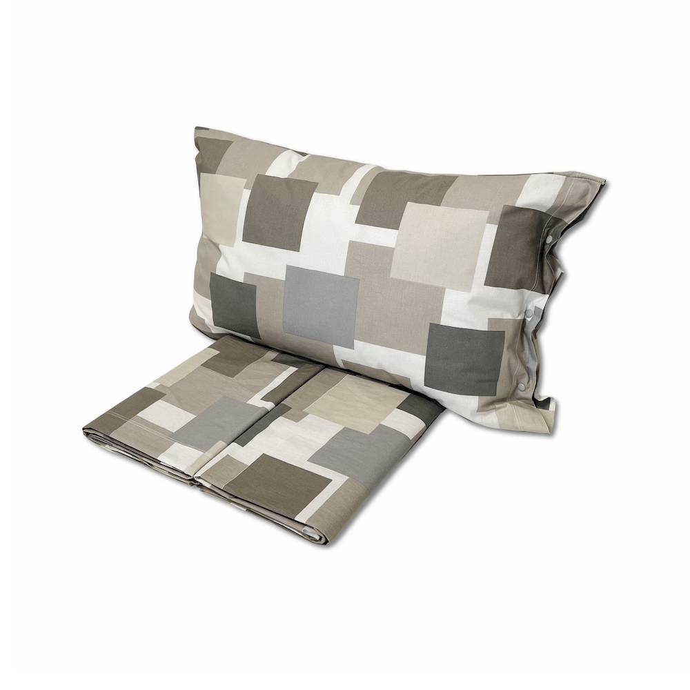 Completo Lenzuola City beige matrimoniale
