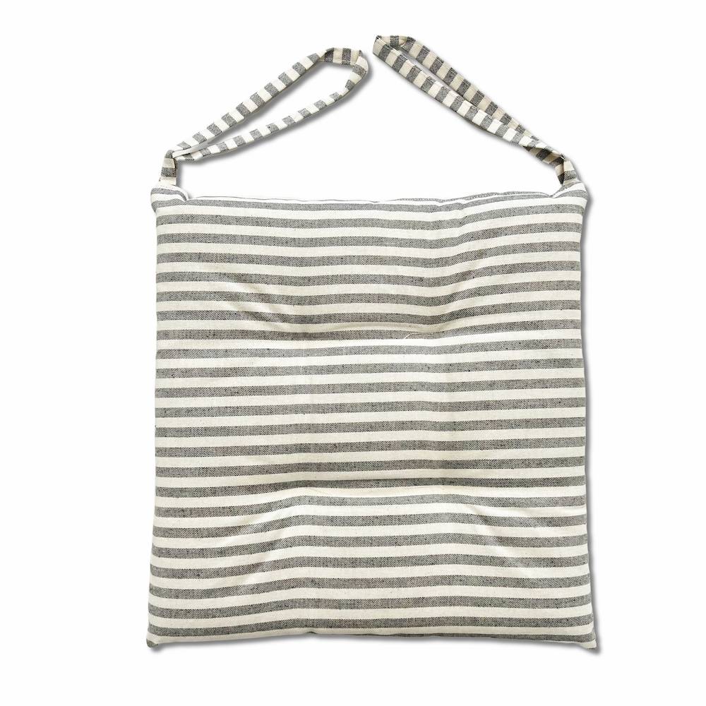 Cuscino per sedia Riga bastoncino grigio