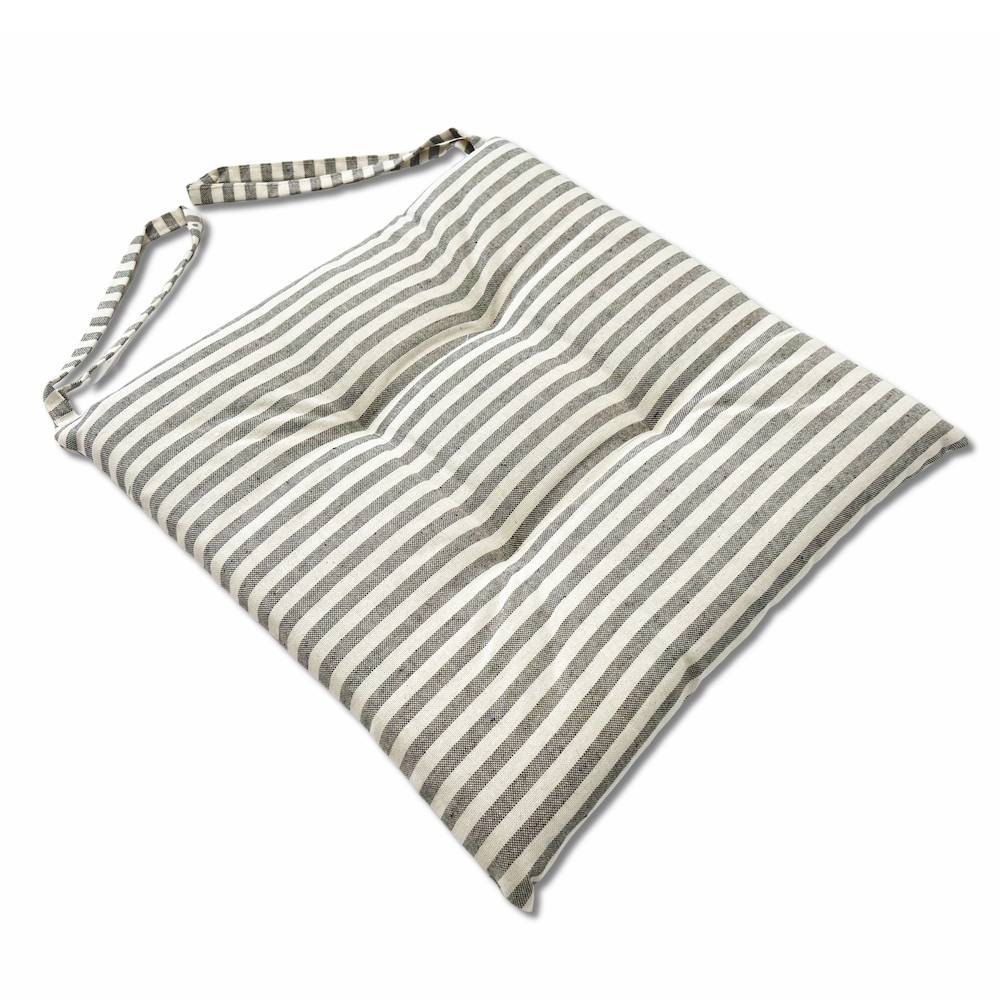 Cuscino per sedia Riga bastoncino grigio