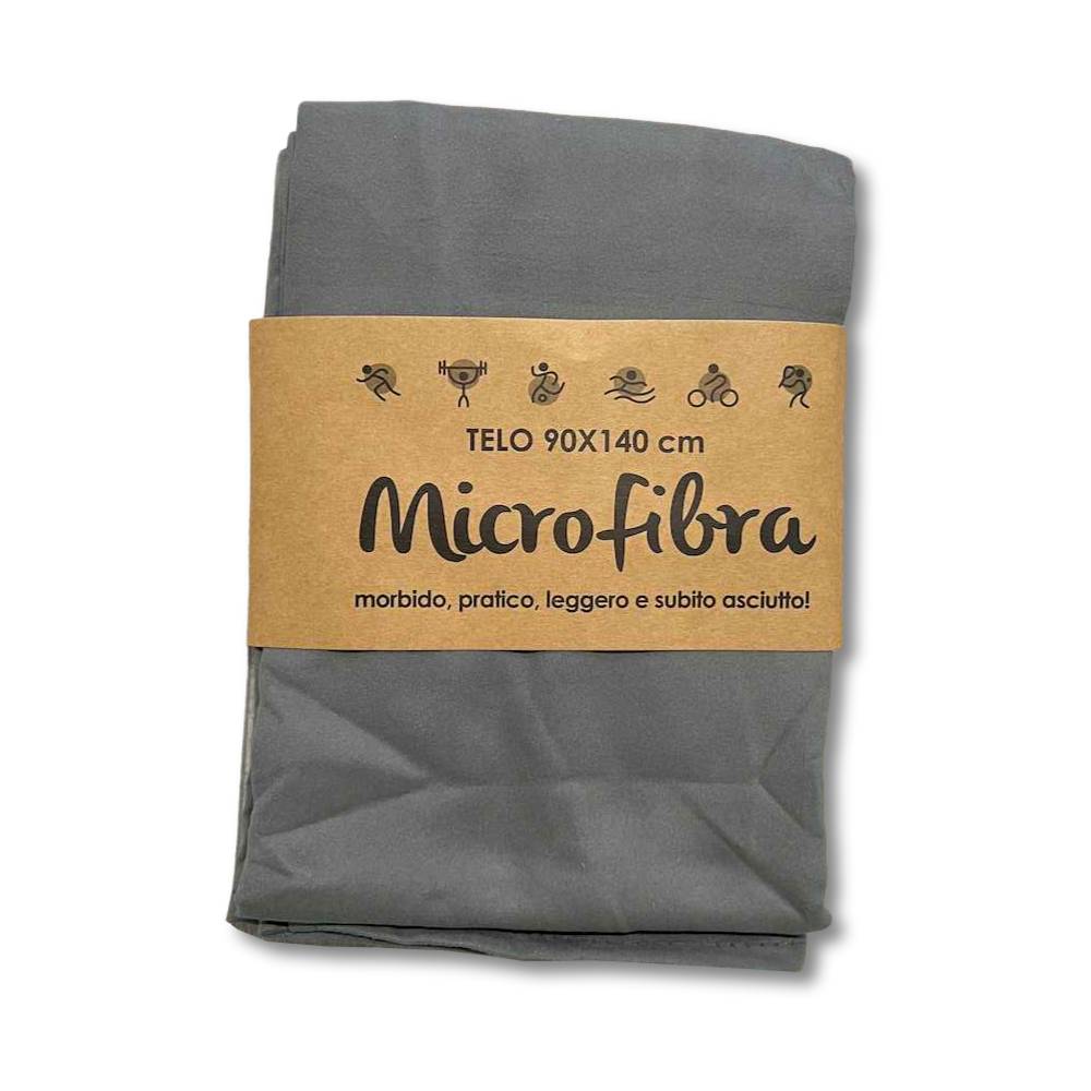 Telo bagno in microfibra Grigio
