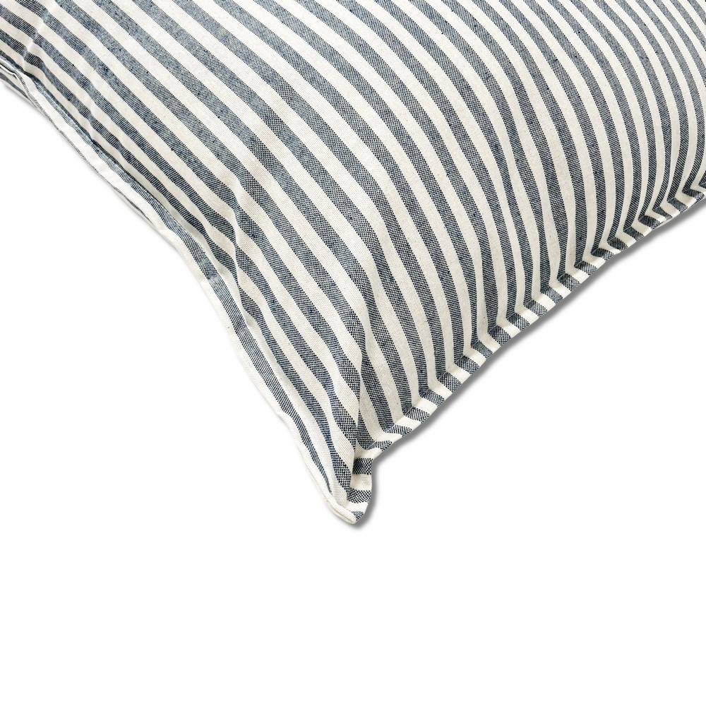 Cuscino imbottito 70 x 70 Riga bastoncino blu