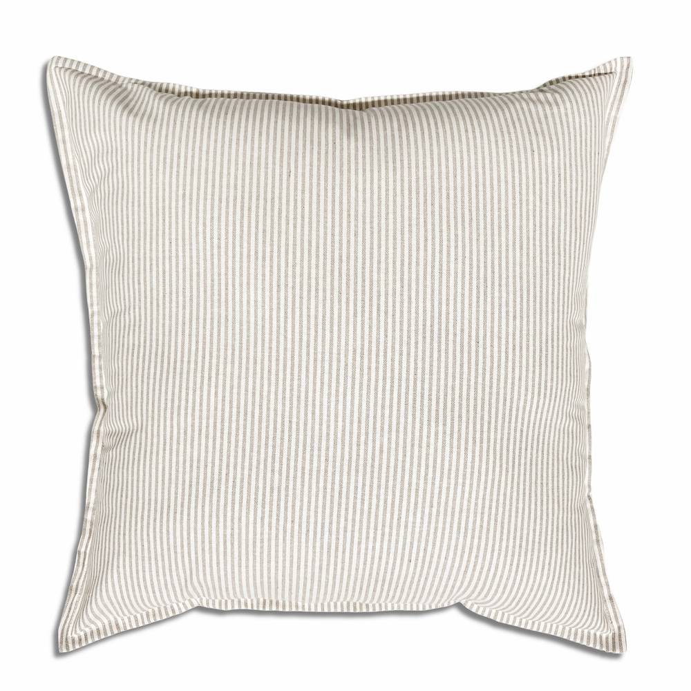 Cuscino imbottito 70 x 70 Millerighe tortora