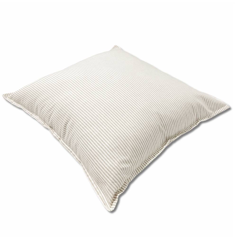 Cuscino imbottito 70 x 70 Millerighe tortora