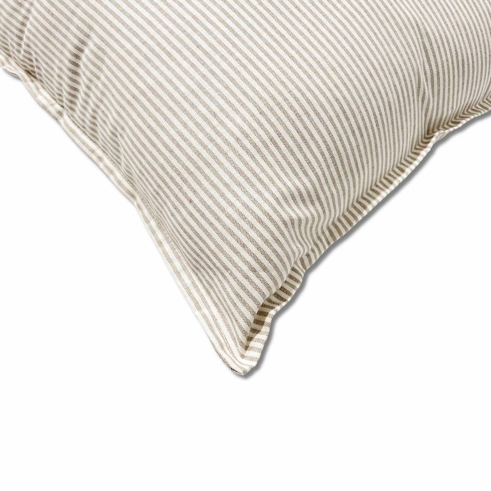 Cuscino imbottito 70 x 70 Millerighe tortora