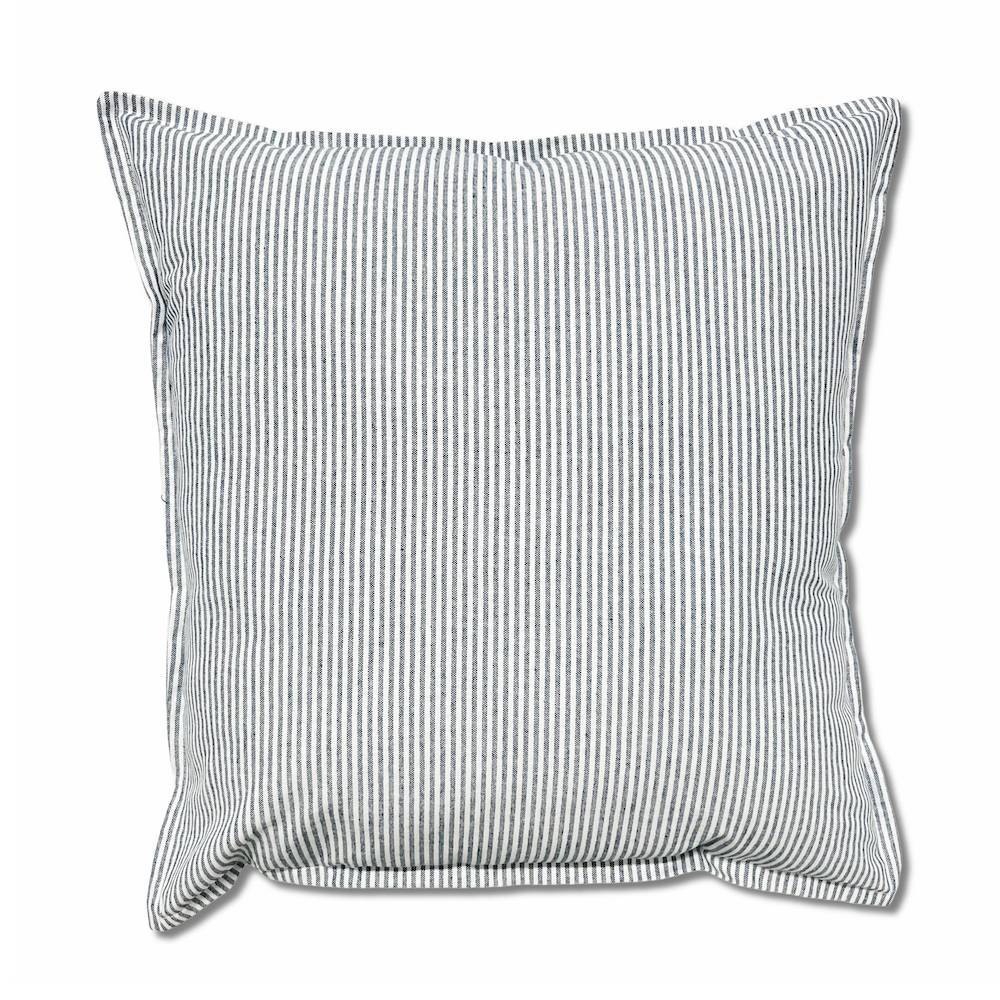 Cuscino imbottito 70 x 70 Millerighe blu