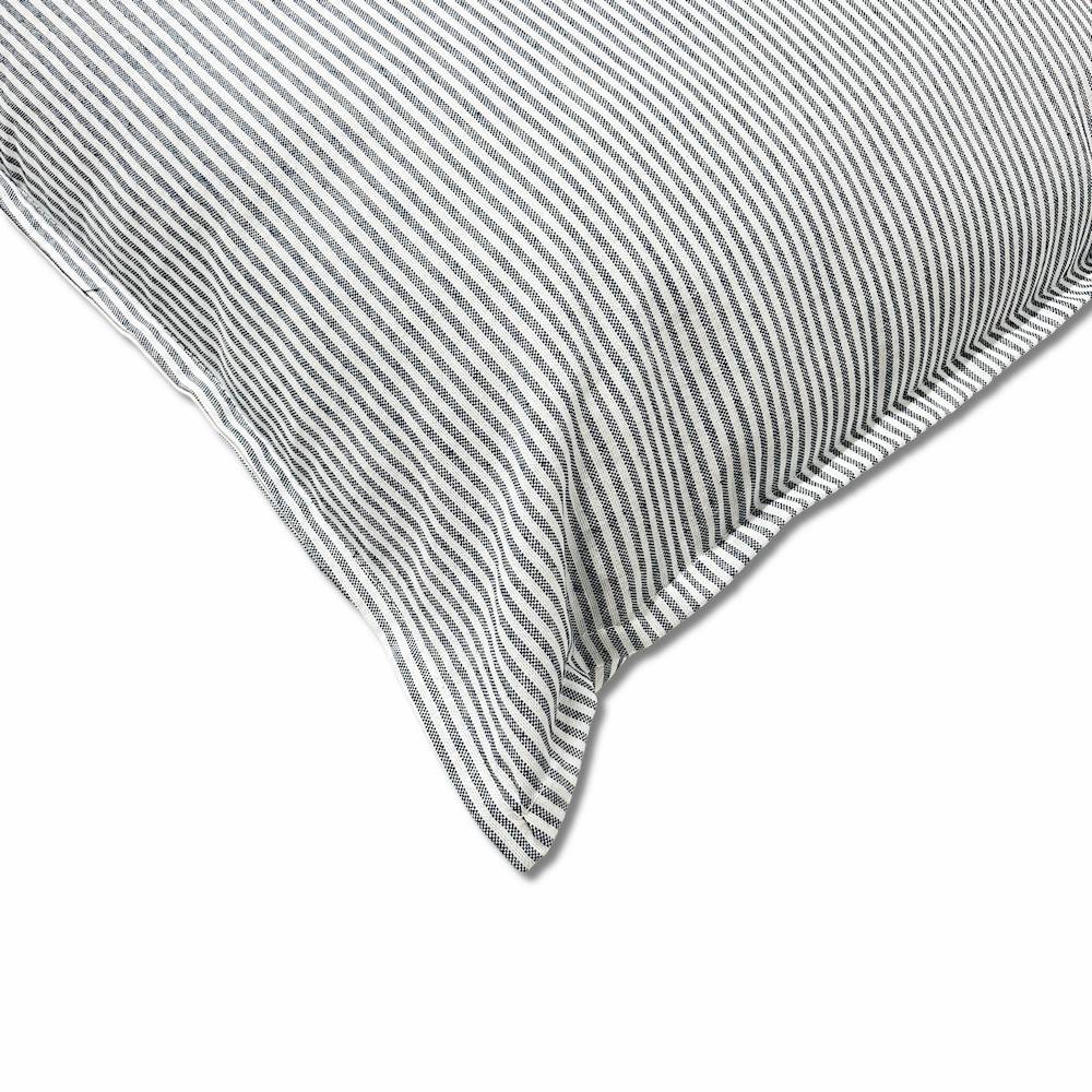 Cuscino imbottito 70 x 70 Millerighe blu