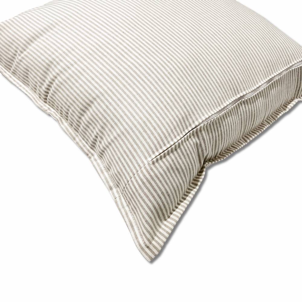 Federa cuscino 70 x 70 Millerighe tortora