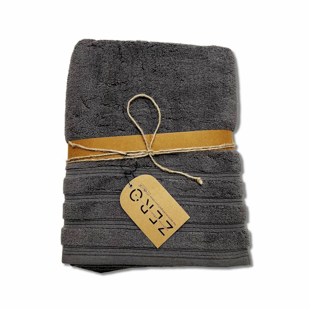 Telo bagno Zero da 650 gr Tinta unita Fumo Personalizzato