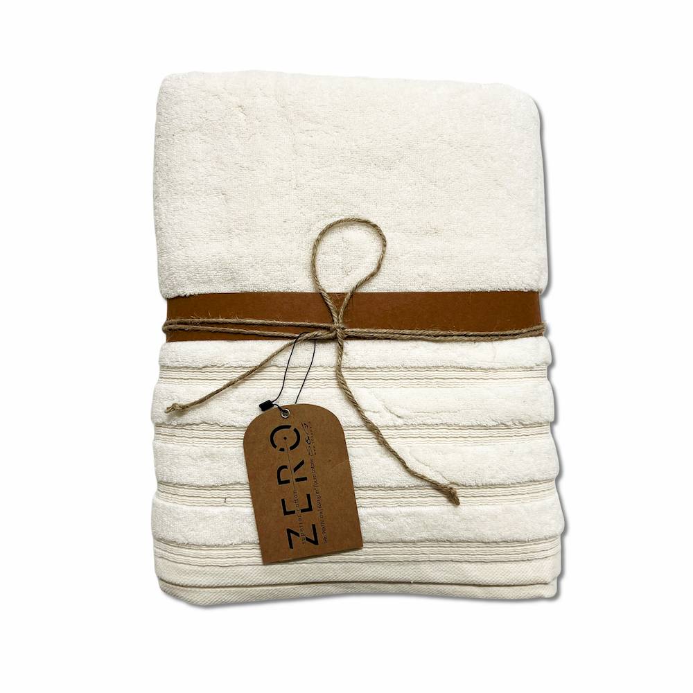 Telo bagno Zero da 650 gr Tinta unita Panna Personalizzato