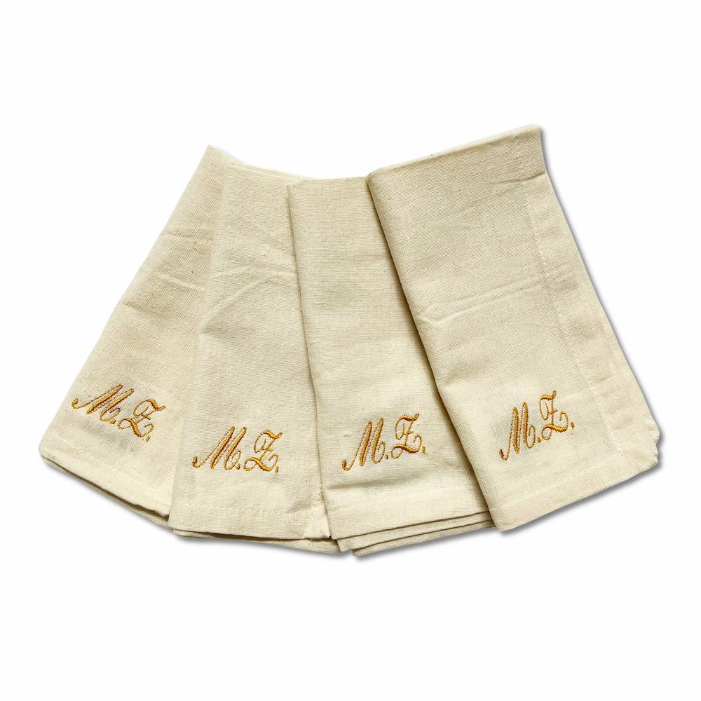 Set 4 tovaglioli verde acido Personalizzati