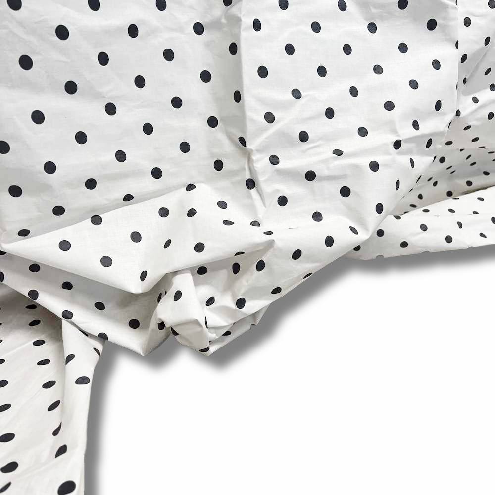 Copritutto Foulard cotone leggero manhattan pois grigio 260 x 280