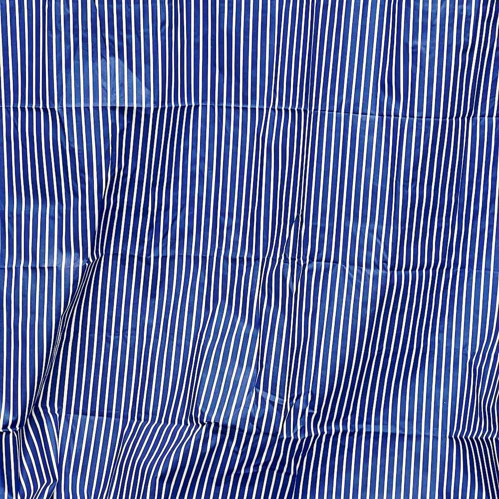 Lenzuolo sopra Rigato blu matrimoniale