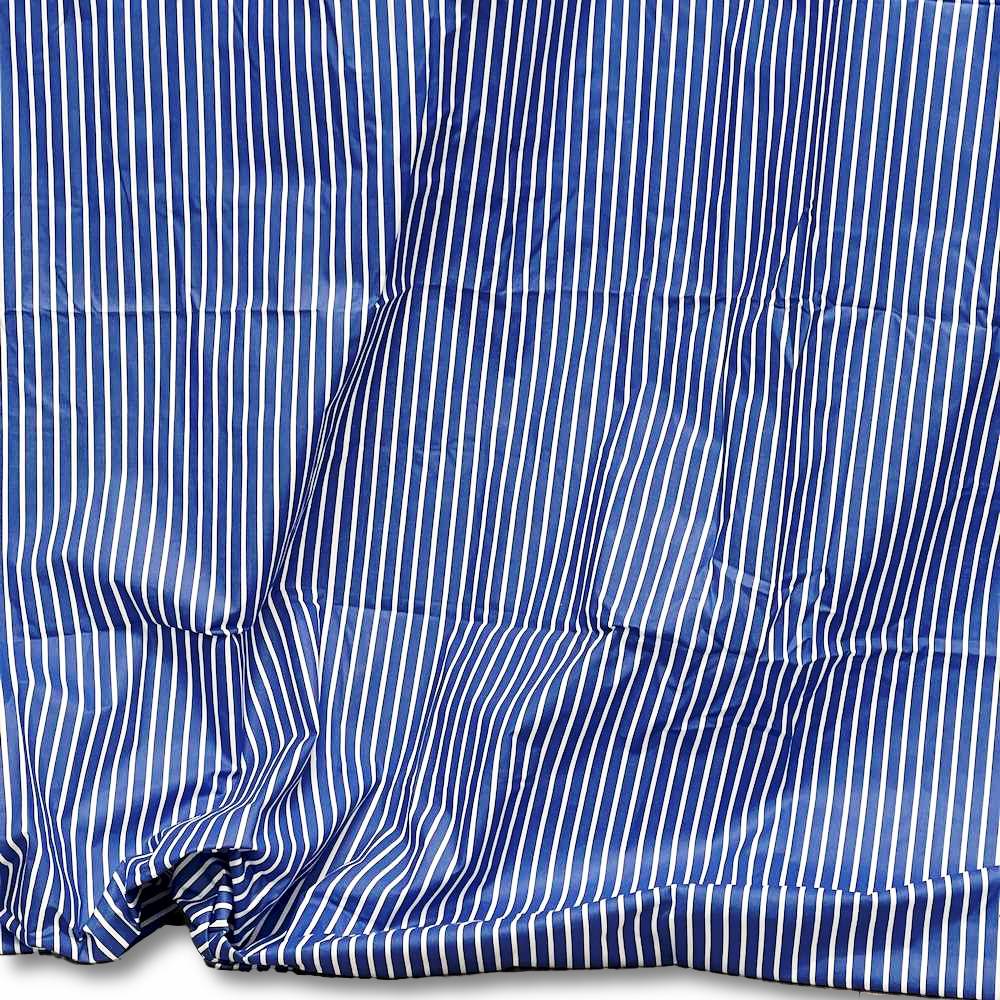 Lenzuolo sopra Rigato blu matrimoniale