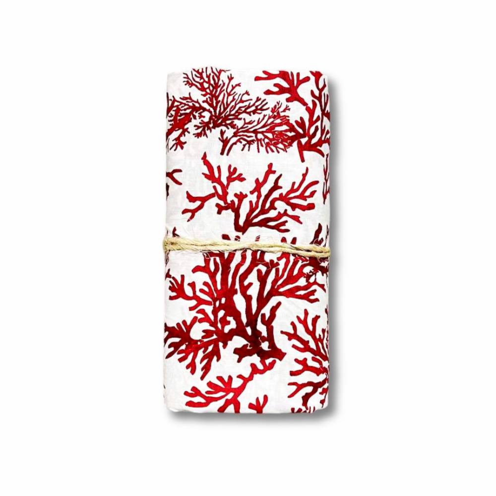 Lenzuolo sopra Antille corallo rosso matrimoniale