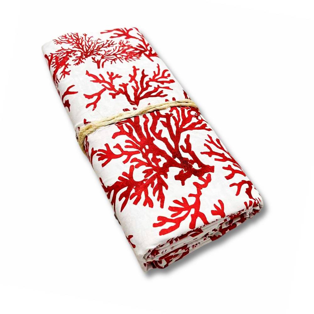 Lenzuolo sopra Antille corallo rosso matrimoniale