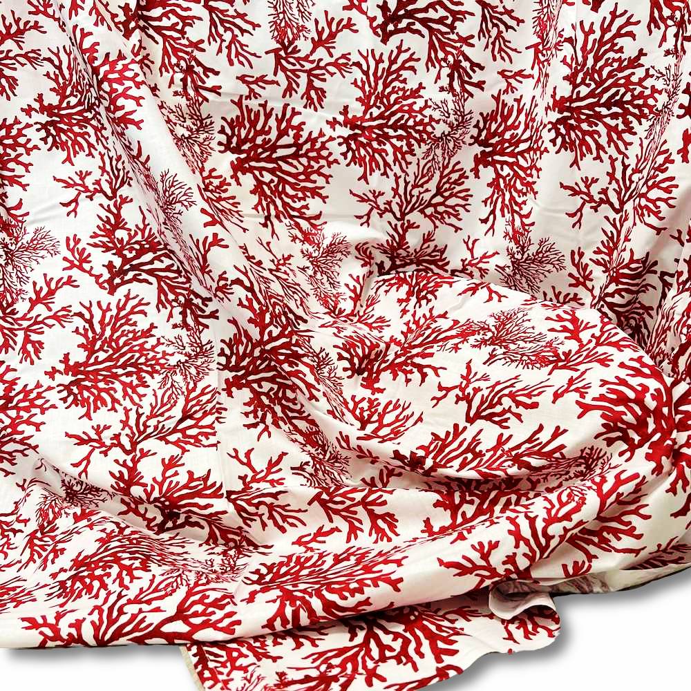Lenzuolo sopra Antille corallo rosso matrimoniale