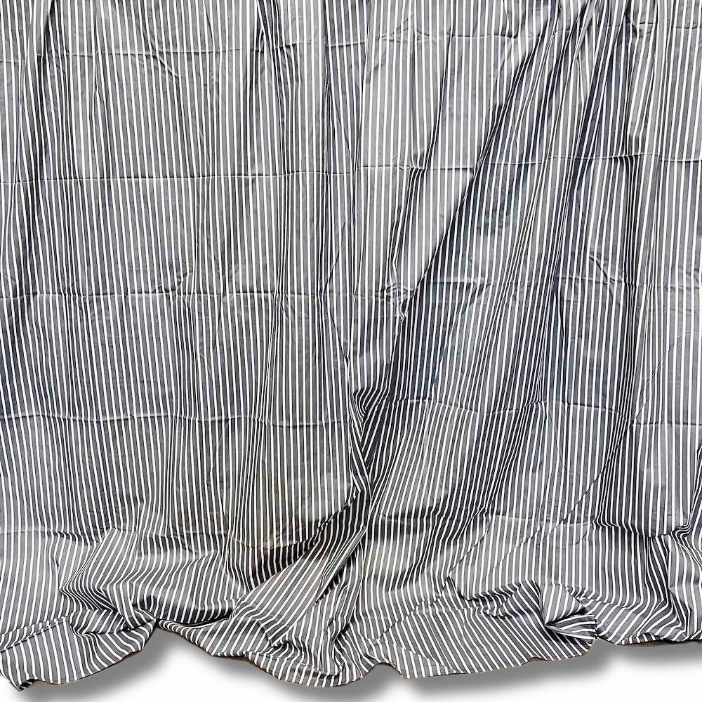 Lenzuolo sopra rigato Grigio matrimoniale