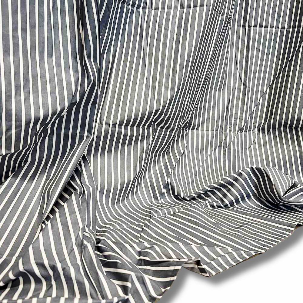 Lenzuolo sopra rigato Grigio matrimoniale