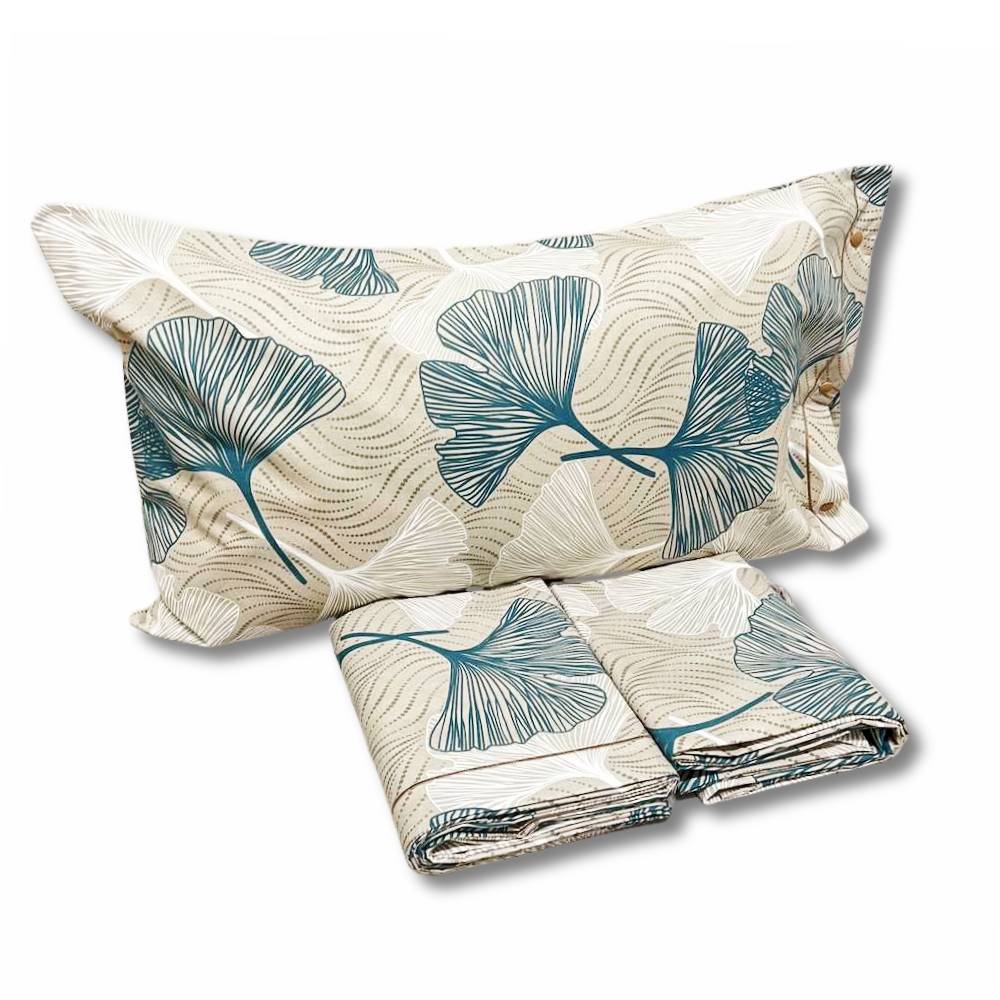 Completo Lenzuola Ginko verde singolo