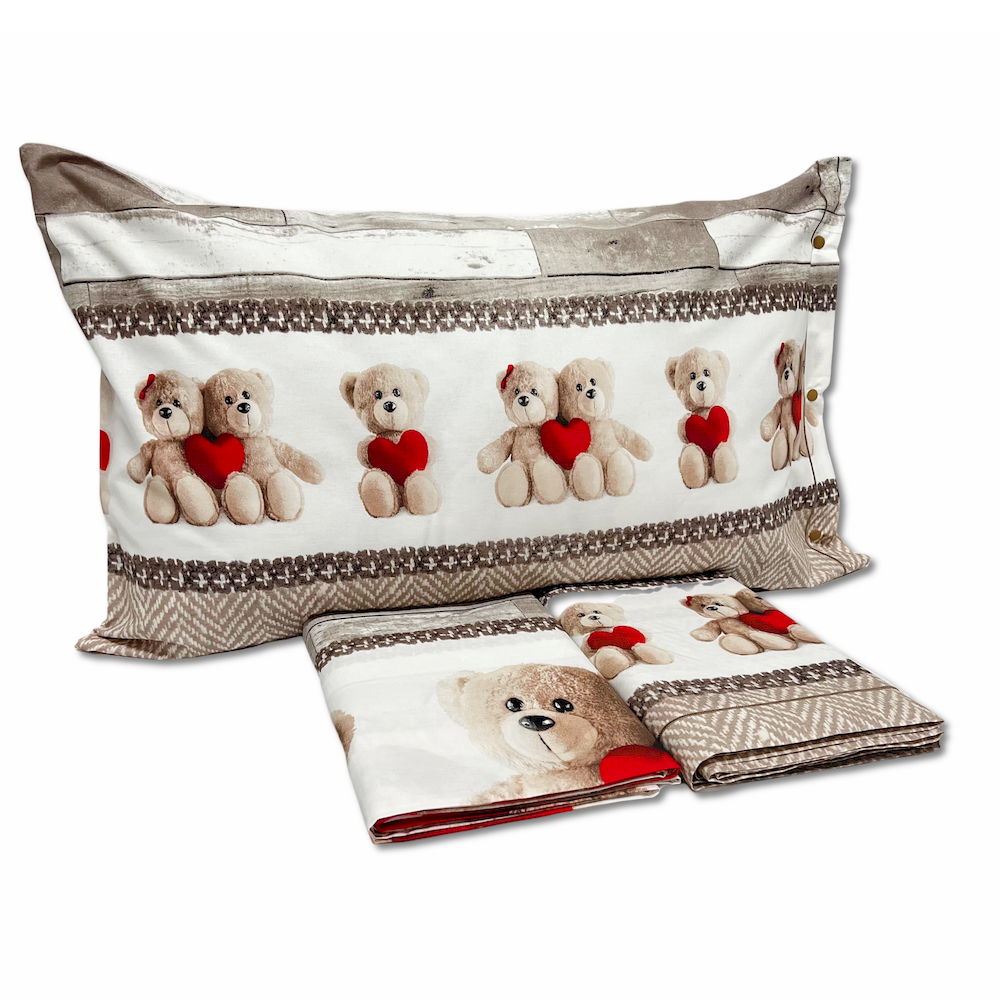 Completo Lenzuola Orsetti piazza e mezzo