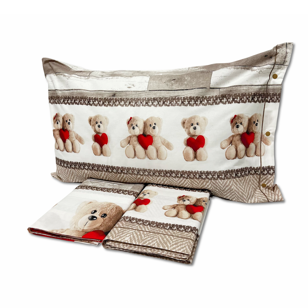 Completo Lenzuola Orsetti piazza e mezzo