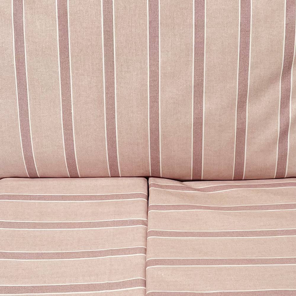 Completo Lenzuola California righe rosa piazza e mezzo