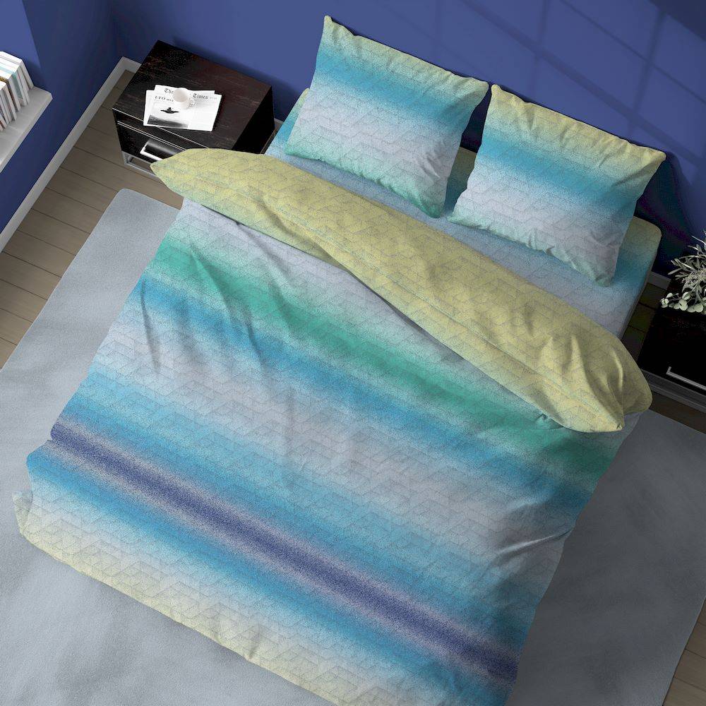 Completo Lenzuola Degrade azzurro singolo