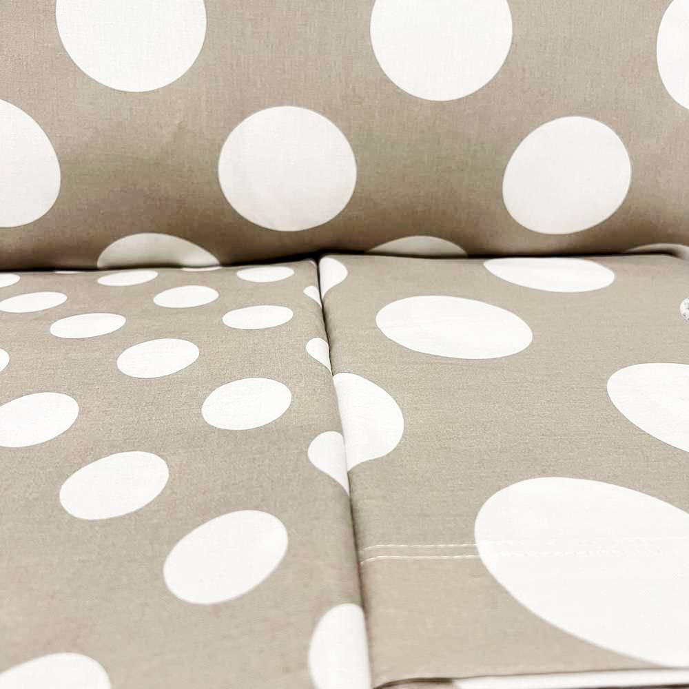 Completo Lenzuola Moon pois tortora singolo