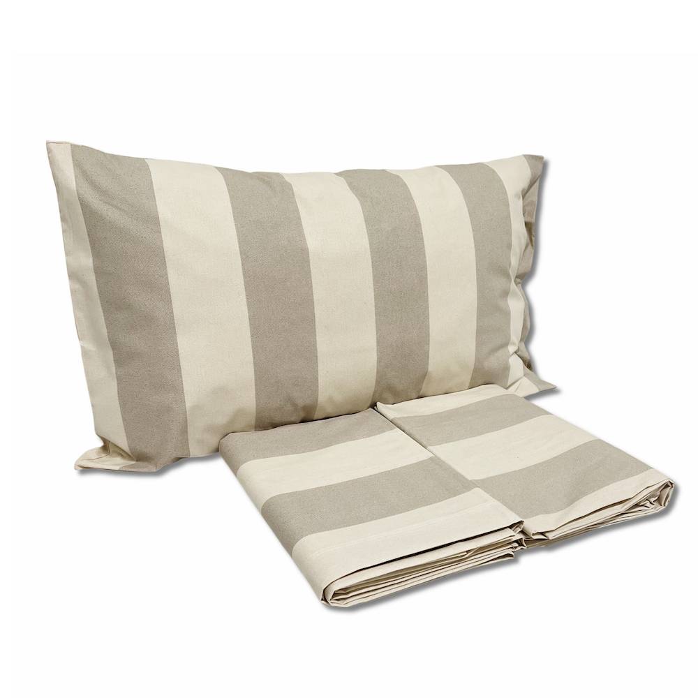 Completo Lenzuola Rigoni beige matrimoniale