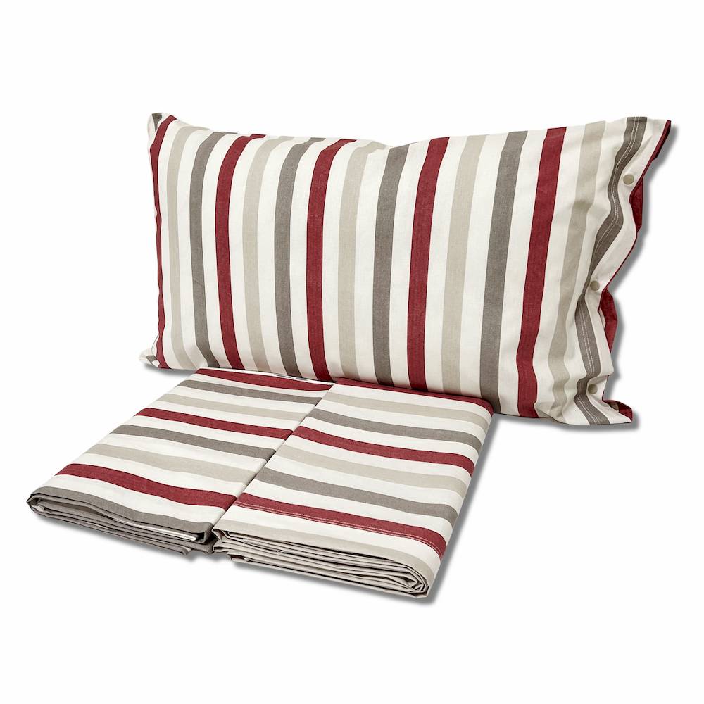 Completo Lenzuola James bordeaux singolo