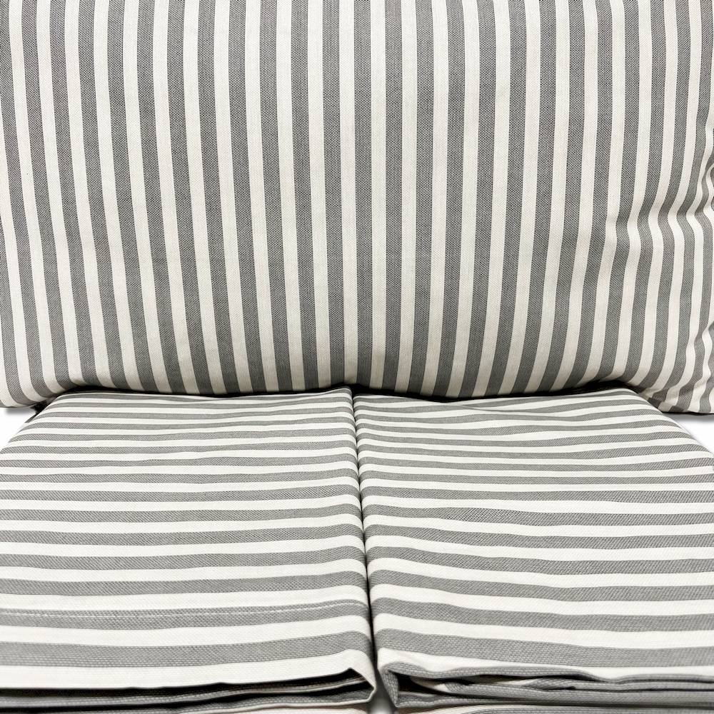 Completo Lenzuola Riga bastoncino grigio singolo