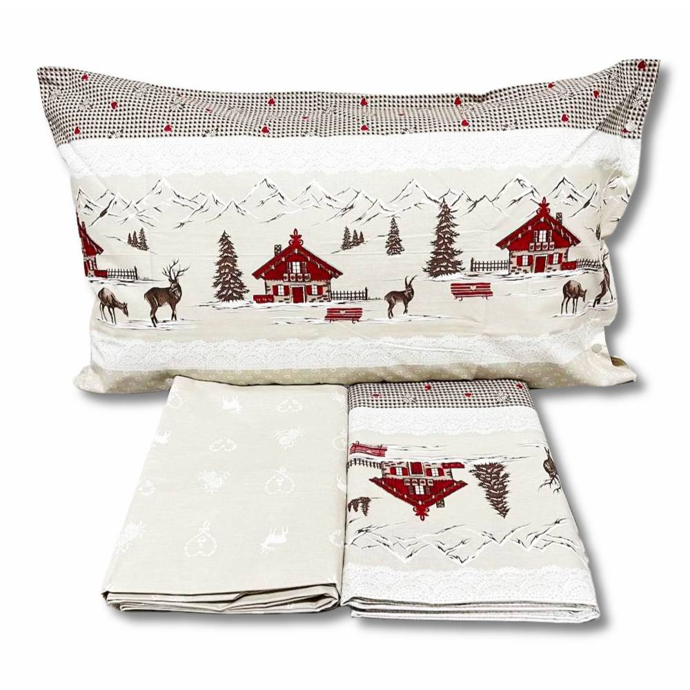 Completo Lenzuola Baita in Valbadia singolo