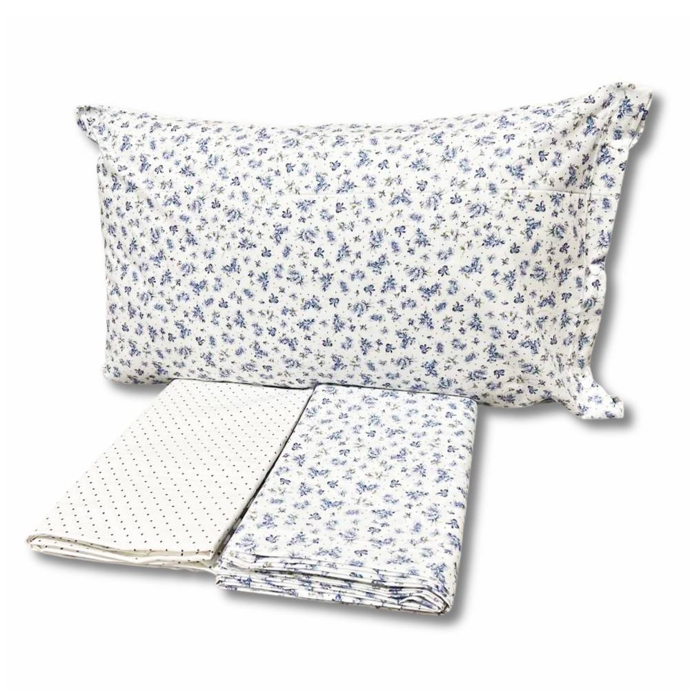 Completo Lenzuola Violette azzurre singole