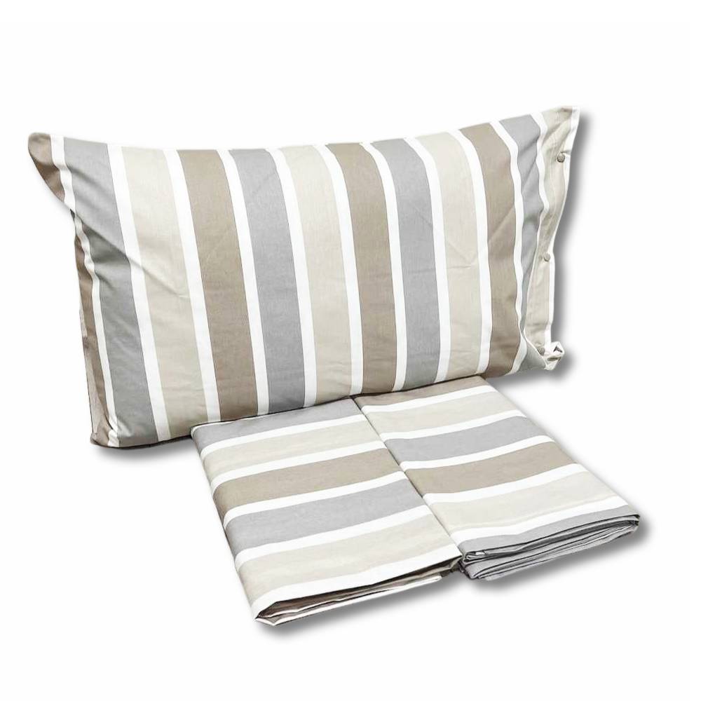 Completo Lenzuola Portofino Tortora Singolo