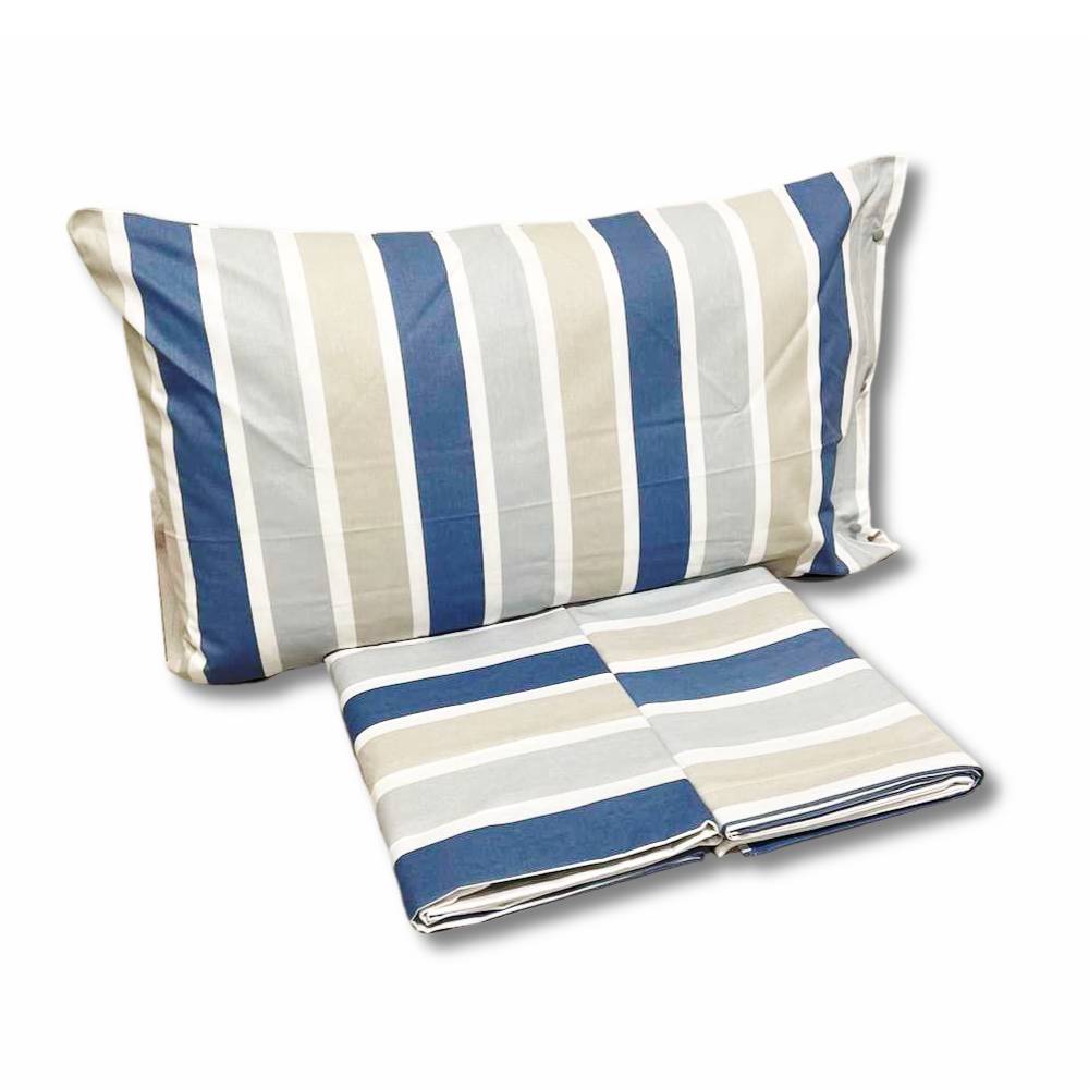 Completo Lenzuola Portofino Blu Singolo