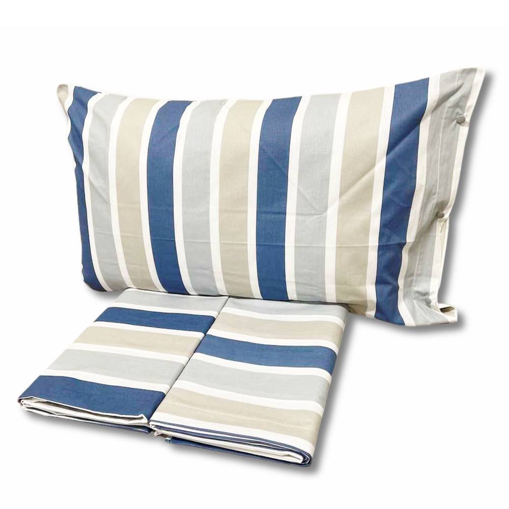Completo Lenzuola Portofino Blu Singolo