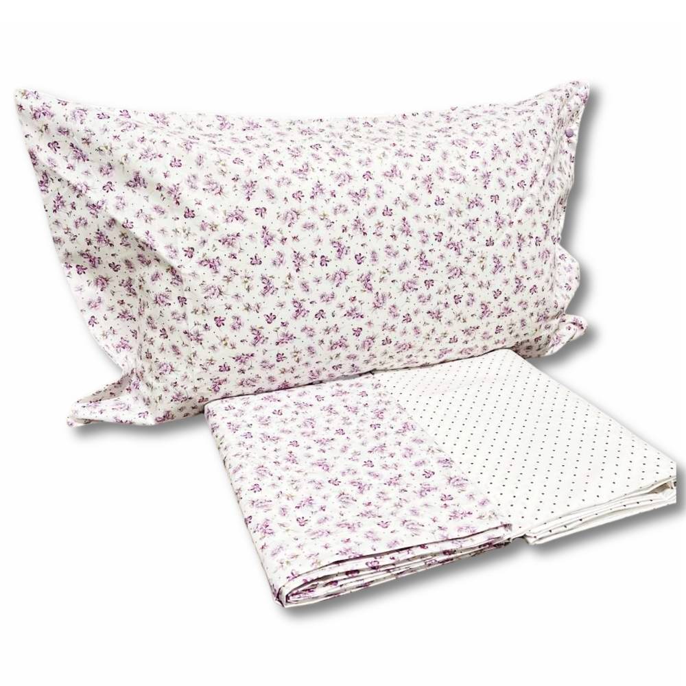 Completo Lenzuola Violette Lilla matrimoniale