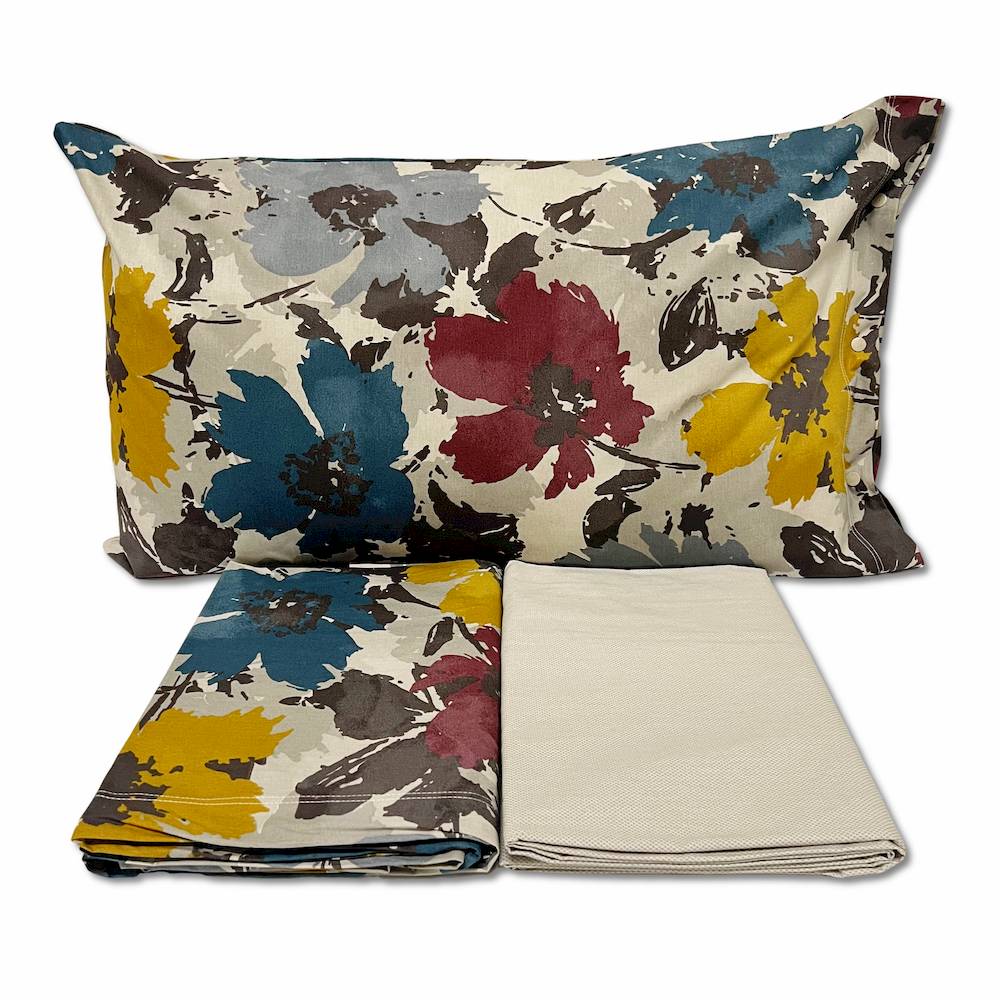 Completo Lenzuola Kim multicolor piazza e mezzo